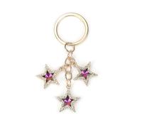 MUCOOS Star Keyring, Five Pointed Star Keychain, Gold Metal Key chain, Cute Keyrings, Teen Girl Gift,Key Chains for Women,Couple Gifts