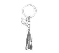 MUCOOS Starship Rocket Keychain,Creative Aviation Model Spacecraft Keyring,Ideal Teacher Gifts for Women,Birthday Celebrations,Personalised and Inspirational Thank You Gift for Her or Him