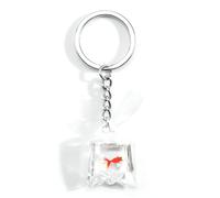 MUCOOS Transparent Bag Imitation Fish Keychain, Made of Resin, A Thoughtful Gift for Fish Lovers, Cute and Childlike Design Pendant