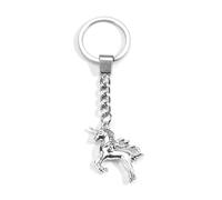 MUCOOS Unicorn Keychain, Cute Keychain, Small Gift for Women, Intimate Gift for Friends, Exquisite and Fashionable Silver