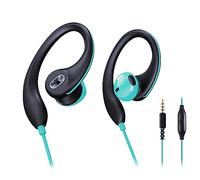 mucro 【Sport Earbuds blue】【3-3.5mm Jack】 Wired in-Ear Headphones with Over Ear Hook Earclip Running Earphones Wrap Around Ear Buds Compatible with Smartphone Laptop Tablet MP