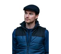 Mucros Weavers Irish Trinity Flat Cap for Men Newsboy Hat, Charcoal, S