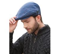 Mucros Weavers Irish Trinity Flat Cap for Men Newsboy Hat, Col 110, XL