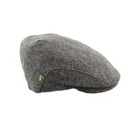 Mucros Weavers Irish Trinity Flat Cap for Men Newsboy Hat, Col 31 (Charcoal Herringbone), L