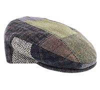 Mucros Weavers Irish Trinity Patch Cap, Irish Hat for Men, Wool Newsboy Cap, Flat Wool Hat, Patch Original, L