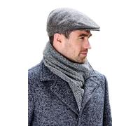 Mucros Weavers Men's Irish Trinity Flat Cap Driving Cap Made in Ireland (Grey, Medium), Grey, M