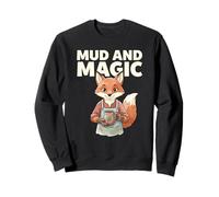 Mud And Magic Gardening Fox Coffee Quote Sweatshirt