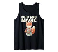 Mud and Magic Gardening Fox Coffee Quote Tank Top