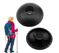 Mud Baskets for Poles - 2 x Round Snow Ski Protectors, Pole Tips | Walking Stick Replacement Accessory for Outdoor Trekking, Trail Walking, Durable Easy Install