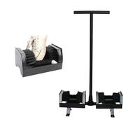 Mud Cleaner Tool, Floor Mountable Boot Cleaner Brush, Quick Clean, No Bending, Metal Frame, 2 Brush Slots, for Farmhouse Entrances, Garden Paths, Garages