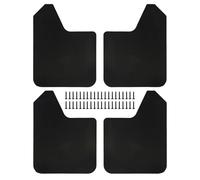 Mud Flap 4Pieces Mudflaps Flaps Universal Exterior Parts Black Front And Rear Mudguard Mudflaps For Pickup SUV Car Truck Auto Front Rear Wheel Fenders