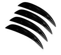 Mud Flap Guard 4Pcs/Set Universal Curved Anti-Scratch Wheel Lip Strip Car Eyebrow Arch Trim Side Fender Sticker Exterior Accessory Splash Guards(1)