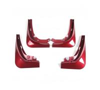 Mud Flaps For Tesla For Model 3 Splash Guards Flap For Fender Mudguards Pack Of 4 Painted For Gloss White car mud flaps(Red)