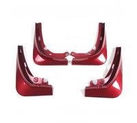 Mud Flaps For Tesla For Model 3 Splash Guards Flap For Fender Mudguards Pack Of 4 Painted Gloss White car mud flaps(Red)