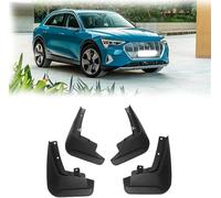Mud flaps (mudguards) for A&udi For E-tron For Quattro 2018 2019 2020 2021 cars - 4PCS black set for front/rear splash protection. Shields against road spray, grit, and UK weather.