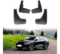 Mud flaps (mudguards) for A&udi Q3 Sportback 2019 2020 2021 cars - 4PCS black set for front/rear splash protection. Shields against road spray, grit, and UK weather.