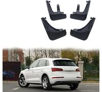 Mud flaps (mudguards) for A&udi Q5 2018 2019 2020 cars - 4PCS black set for front/rear splash protection. Shields against road spray, grit, and UK weather.
