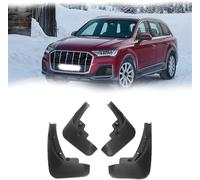 Mud flaps (mudguards) for A&udi Q7 2019 2020 2021 SQ7 cars - 4PCS black set for front/rear splash protection. Shields against road spray, grit, and UK weather.