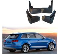 Mud flaps (mudguards) for A&udi Q7 4M 2016 2017 2018 2019 cars - 4PCS black set for front/rear splash protection. Shields against road spray, grit, and UK weather.