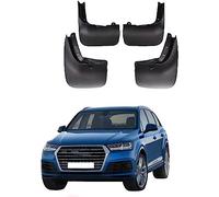 Mud flaps (mudguards) for A&udi Q7 4M 2016 2017 2018 2019 cars - 4PCS black set for front/rear splash protection. Shields against road spray, grit, and UK weather.