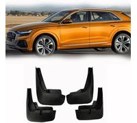 Mud flaps (mudguards) for A&udi Q8 2019 2020 2021 2022 cars - 4PCS black set for front/rear splash protection. Shields against road spray, grit, and UK weather.