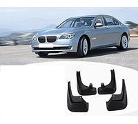 Mud flaps (mudguards) for B&M&W 7 Series F01 F02 2011-2014 cars - 4PCS black set for front/rear splash protection. Shields against road spray, grit, and UK weather.