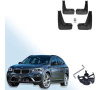 Mud flaps (mudguards) for B&M&W X1 F48 2016 2017 cars - 4PCS black set for front/rear splash protection. Shields against road spray, grit, and UK weather.