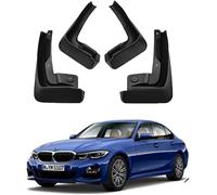 Mud flaps (mudguards) for BMW 3 Series F30F35/G20G28 2012-2024 cars - 4PCS black set for front/rear splash protection. Shields against road spray, grit, and UK weather.