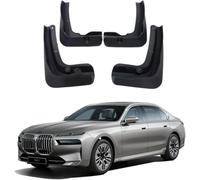 Mud flaps (mudguards) for BMW 7 Series X/M Sport 2023-2024 cars - 4PCS black set for front/rear splash protection. Shields against road spray, grit, and UK weather.
