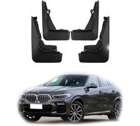 Mud flaps (mudguards) for BMW X6 G60/X6M Sport 2018-2023 cars - 4PCS black set for front/rear splash protection. Shields against road spray, grit, and UK weather.