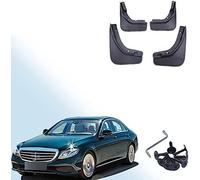Mud flaps (mudguards) for Mercedes For B&enz E-Class E Class W213 2016 2017 2018 2019 2020 cars - 4PCS black set for front/rear splash protection. Shields against road spray, grit, and UK weather.
