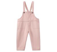 Mud Kingdom 5 Years Girls Dungarees Adjustable Braces Denim Ovearalls for Little Girl Cotton Plain Jean Pants Pink