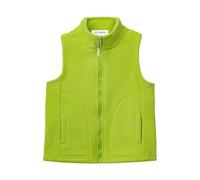 Mud Kingdom Boys' Gilets Polar Fleece Full Zip Body Warmer for Toddler Boy Stand-Up Collar Solid Outerwear Blue 2 Years