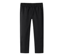 Mud Kingdom Boys Girls Trousers Elastic Waistband Chino Pants Straight Fit School Uniform Pull On Plain