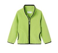 Mud Kingdom Boys' Outdoor Fleece Jackets Zip Up Stand Collar Cardigan for Little Boy Solid Lightweight Outerwear Green 5 Years