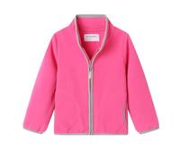 Mud Kingdom Girls Hot Red Jackets for Big Girl Stand Collar Zip Up Fleece Outerwear Solid Lightweight Cardigan Hot Red 9-10 Years