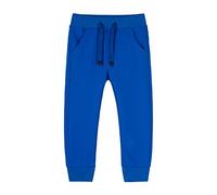 Mud Kingdom Jogging Pants Cotton Jogger Sweatpants Big Boys 9-10 Years Drawstring Ribbed Elastic Waist Tracksuit Bottoms Knit Trouses with Pockets Pull On Royal Blue Autumn