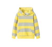 Mud Kingdom Little Girls Sweatshirt Thermal Cartoon Unicorn, Yellow Stripes, 8-9 Years