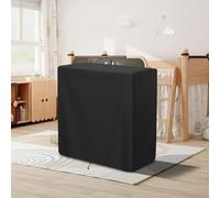 Mud Kitchen Cover, Waterproof Dustproof Heavy Duty UV Resistant Oxford Fabric Outdoor Cover For Kids Mud Kitchen, With Adjustable Drawstring, Windproof, Tear Resistant, Black (114L*38W*109H CM)