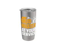 Mud Master At Your Service - Drywaller Stainless Steel Insulated Tumbler