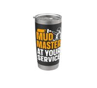 Mud Master At Your Service - Drywaller Stainless Steel Insulated Tumbler