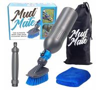 Mud Mate Portable Boot Cleaner Brush - Heavy-Duty Muddy Boot & Shoe Scraper with 500ml Bottle & Garden Hose Adapter - For Football Boots, Wellies, Hiking Boots, Bike & Pushchair Wheels - Outdoor Gift