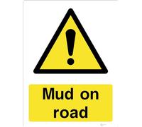 Mud On The Road - Countryside & Agriculture Signage - Durable, High-Visibility UK Compliance Sign (A3 400x300mm Rigid PVC)