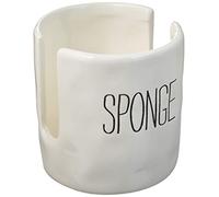 Mud Pie 4144000 Kitchen Dish Sponge Holder Caddy, Ceramic