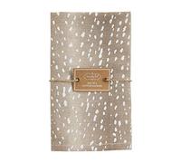 Mud Pie Animal Print Cloth Napkin Set, Fawn, 18" x 18"