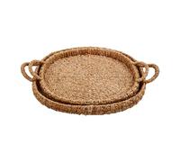 Mud Pie Basket Tray Set; small 17" x 20" | large 19" x 23"