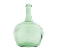 Mud Pie Bottleneck Glass Vase, Green