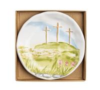 Mud Pie Boxed Three Cross Trinket Dish