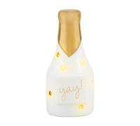 Mud Pie Champagne Light Up Sitter, White