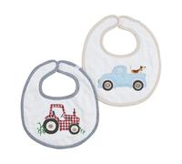 Mud Pie Children's Blue Truck Bib; One Size Fits Most